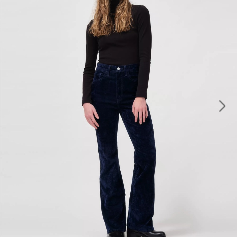Levi's Ribcage Bootcut Lush Indigo Velvet Jeans